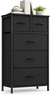 SONGMICS Dresser Chest Drawers 5 Fabric Drawers 19.9 x 11.8 x 37.9 in - 10% Off