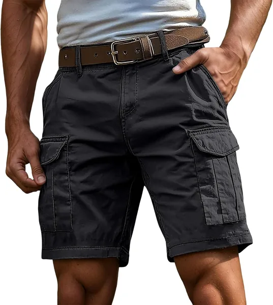 Shorts de travail cargo pour hommes - Coton résistant, poches multiples - Ergonomique, Best Deal