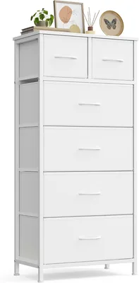 SONGMICS Dresser Chest of Drawers 6 Fabric Drawers 19.9x11.8x46.3in Best Deal
