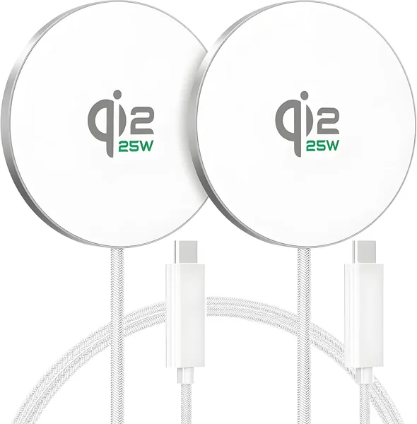 Qi2.2 25W Wireless Charger iPhone Magnetic Charger, Wireless Phone Charger for iPhone Air 17e 17 16 15 Pro Max, Galaxy S26/S25