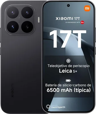Xiaomi 17T - 12+256GB Smartphone, 6.59" 120Hz Pantalla de Cuidado Visual, Batería de 6500mAh (típ.), Lente Teleobjetivo Leica 5X