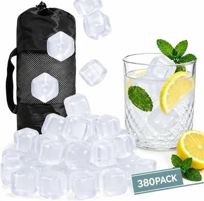 380 Pack Reusable Ice Cubes 17% Off