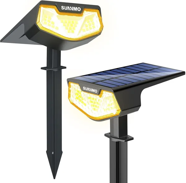 SUNNMO 2 x Outdoor LED Solar Spotlights