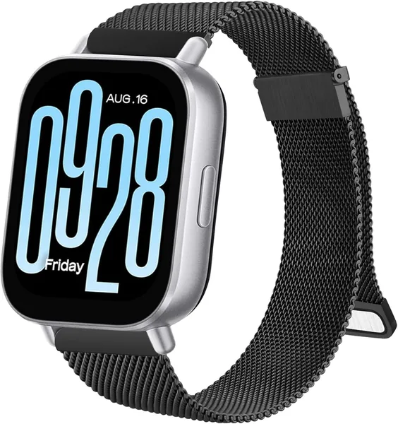 Metal Strap for Xiaomi Redmi Watch 5 Active/5 Lite Man Woman 22mm Steel Strap,Metal Magnet for Redmi Watch 5 Lite/5 Active