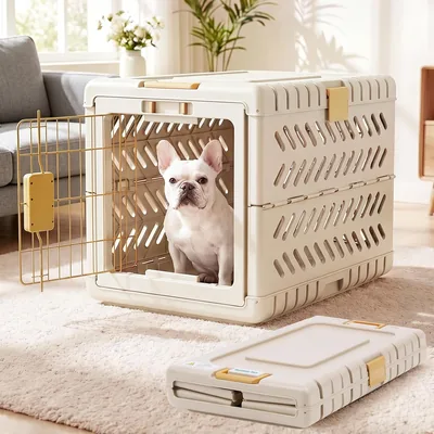 Gardner Pet Folding Dog Carrier Medium/Large Brown Best Deal