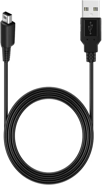 Nintendo New 3DS XL, DSi, 3DS, 2DS, 4.9 ft (1.2 m) USB Power Cord Charger