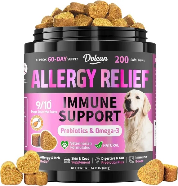 Dog Allergy Chews for Itching Skin & Seasonal Allergies