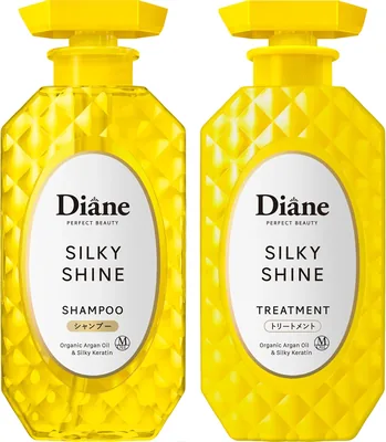 ダイアン シャンプー＆トリートメント、シルキーの輝き、ホワイトベリーミスクの香り、完璧な美しさセット、450ml x 2 (17%オフ)