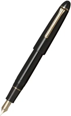 Generisch Sailor 1911 Casual L Fountain Pen, MF (Medium-Fine), Clear Black, Stainless Steel Nib, Gold Accents, Cartridge/Conv Best Deal