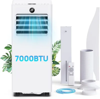 Condizionatore portatile 7000 BTU, 4 in 1 con ventilazione, deumidificazione, silenzioso e timer 24h - Best Deal