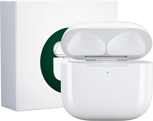 Étui de recharge sans fil de remplacement Compatible AirPods 4 - 450mAh avec bouton Bluetooth pour appairage - 90% de réduction