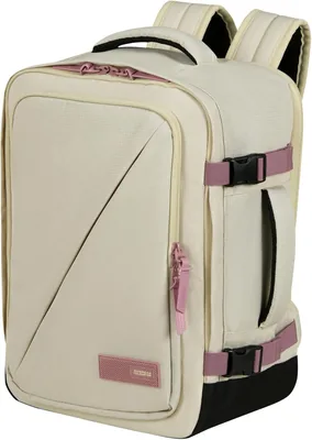 American Tourister Take2Cabin Borsa da Cabina Easyjet, Beige/Rosa (Sabbia di Cocco/Mauve Galattico), per Sotto Sedile - 30% Sconto