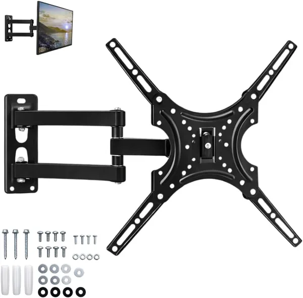 Suporte Articulado para TV 14 a 55 Polegadas Universal at 50kg | Bra o Ajust vel e Inclin vel Multi- ngulo | Suporte de Parede para TV LED, LCD e Smart TV | Kit Completo de Instal