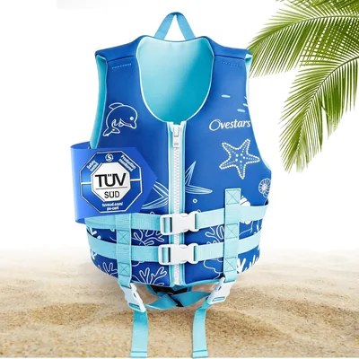 Kinder Schwimmweste 2-9 Jahre - TÜV-geprüft & CE-zertifiziert - Weiche Schaumstoff-Schwimmlosung für Komfort und hohe Schwebfähigkeit