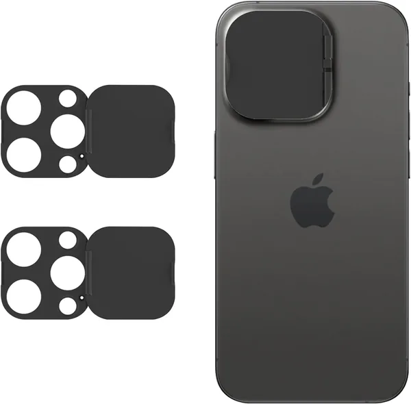 TGIYK Camera Cover, 2 Pcs Phone Webcam Camera Lens Cover Compatible for iPhone 15 Pro/iPhone 15 Pro Max
