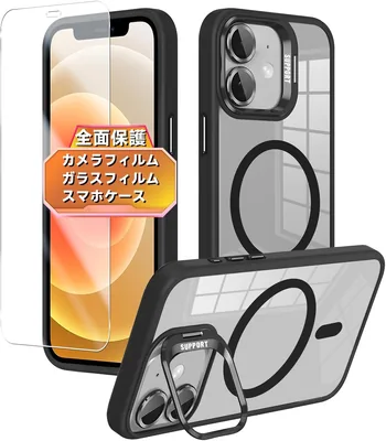 セニヒ iPhone 12 ケース - ワイヤレス充電対応、レンズ保護付き