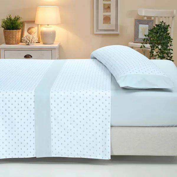 Bed Sheets 150 x 190 cm, 150 x 200 cm, 3-Piece Bedding Set - Cotton and Polyester - Fitted Sheet Adjustable up to 30 cm, Top Sheet and Pillowcase - Soft and Breathable Printed Bedd