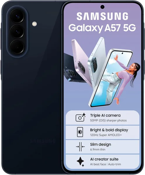 Samsung Galaxy A57 5G 8GB 256GB Smartphone, Blue Best Deal