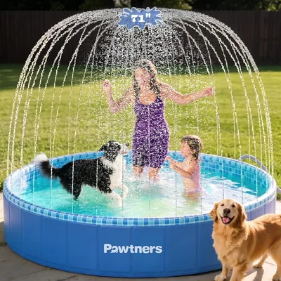 Intex Kiddie Pool 71" Foldable Sprinkler Best Deal