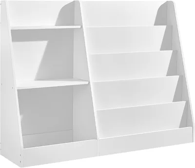 SONGMICS CUSTOS - Libreria e armadietto per giochi per bambini, scaffale Montessorian con 5 ripiani, ripiano per libri illustrati - 10% di sconto