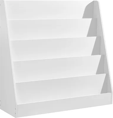 SONGMICS CUSTOS - Scaffale per Libri per Bambini a 5 Livelli, Montessoriano, Display per Album Illustrati, Per Camera da Letto