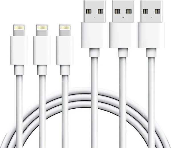 iPhone Charger Cable, 2.7M 3Pack USB to Lightning Cable Fast Charging Cord Compatible with iPhone 14 Pro Max XR XS X 8 7 6 Plus iPad and More