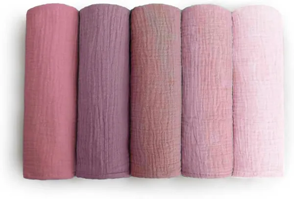 100% Cotton Baby Muslin Washcloths, Soft Baby Burp Cloths 23.6x19.6inch