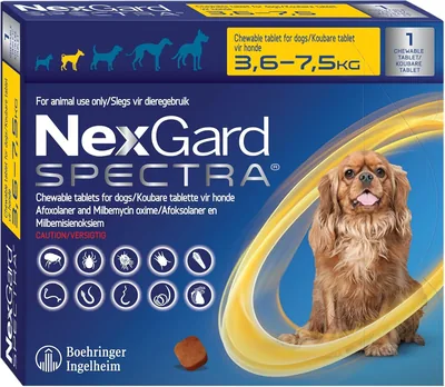 NexGard Spectra Flea & Tick Treatment Tablets for Small Dogs - 19% Off