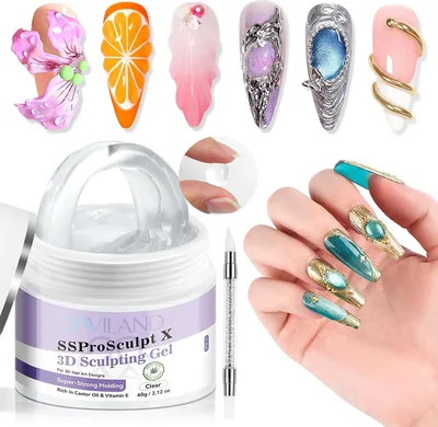 Żel do stylizacji paznokci SAVILAND: 60 g ekstra mocny builder | Żel 3D Clear
