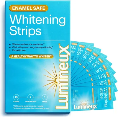 Lumineux Tända Utvecklare - 18 Strips (9 Behandlinger) - Peroxidfri Tändautveckling för Sensibla Tillvaror