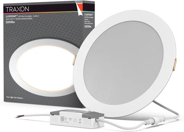 TRAXON LUXPOINT Slim Recessed LED Downlight 20W 3CCT