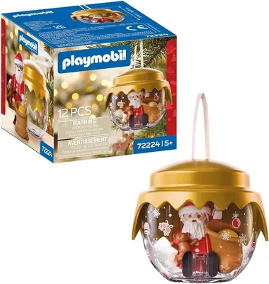 PLAYMOBIL Christmas Bauble: Festive Collectable with Santa & Gift Bag