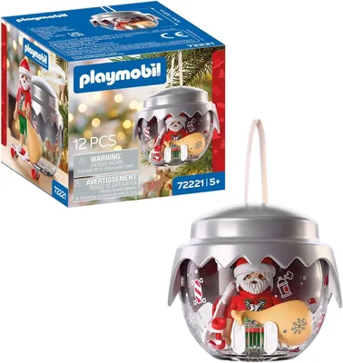 PLAYMOBIL Christmas Bauble: Longboarder Santa Figurine
