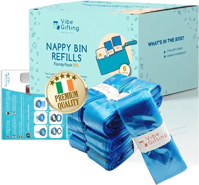 VibeGiftingยฎ Family Pack - 6 XXL Nappy Bin Refills