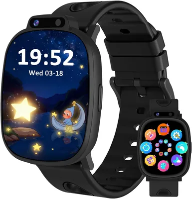 Kaacly Smartwatch para Niñas con Pantalla de 1.9 Pulgadas, 18 Juegos, Monitor de Sueño, Pedómetro, Cámara, Linterna - Ahorra un 12%