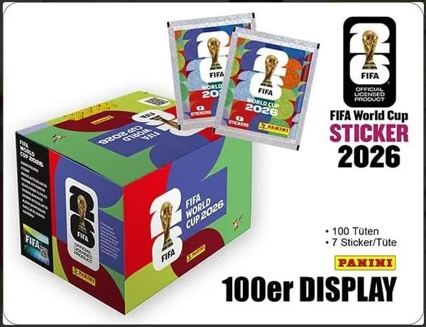 FIFA WM 26 Sticker-Box (100er) Best Deal