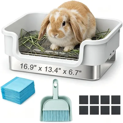 Stainless Steel Sieve Cat Litter Tray for Rabbits - Best Price