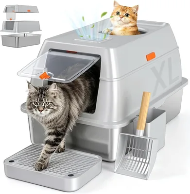 Tevila Extra Large Stainless Steel Litter Box Best Deal