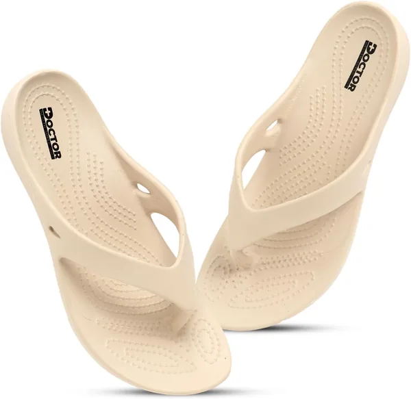 Doctor Health Super Soft Women's Lightweight EVA Flip Flops - Soft Cushioned Anti-Slip Slippers - Comfortable Casual Sandals