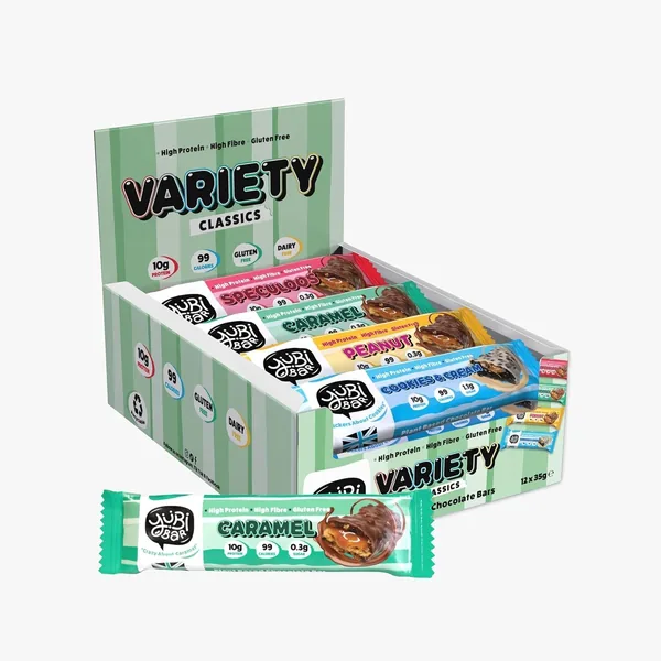 Yubi Vegan Protein Bars Variety Pack 12 Pack