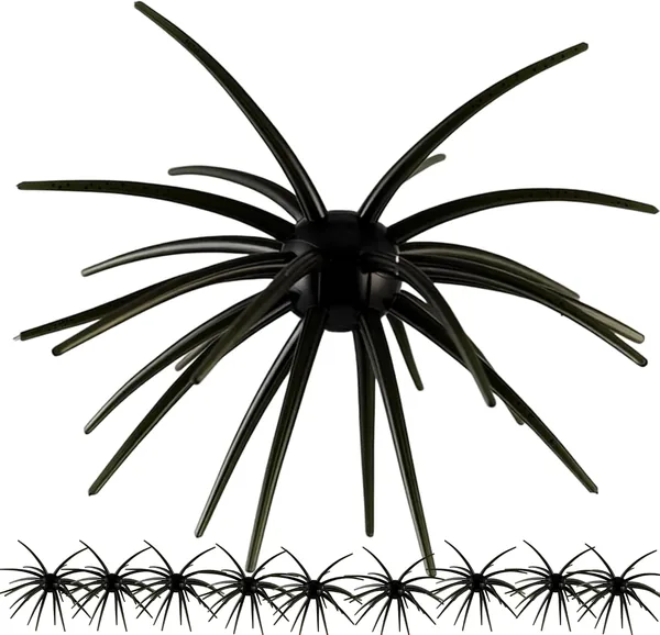 10 Pack Fuzzy Dice & Sea Urchin Bass Fishing Lure