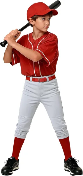 WHIPPY 2T-17Y Toddler Baseball Pants, Youth Kids Baseball Softball Tee Ball Pants for Boy Girl