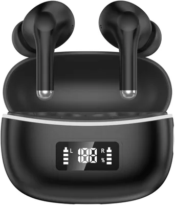 AI スマート Bluetooth イヤホン、防水 IPX7、最新 Bluetooth 6.0、フルレンジ Hi-Fi 音質 - ワイヤレス イヤホン