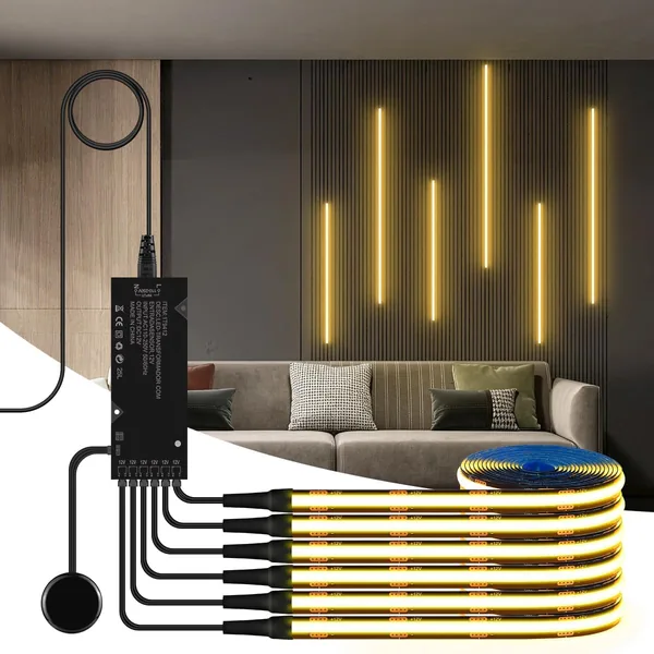 tlinkosta Black LED Strip with Touch Function Dimmable