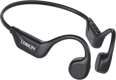 Écouteurs LOBKIN à Conduction Osseuse, Imperméables IPX5, Earbuds Open Ear Bluetooth 5.4 Sans Fil, Casque Osseux