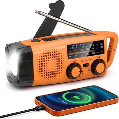 Gemmac Crank Radio Solar Power Bank Emergency Radio