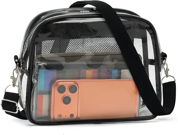 Bolso Transparente KTMOUW para Eventos en Estadios - Mini Bolso con Asa Superior