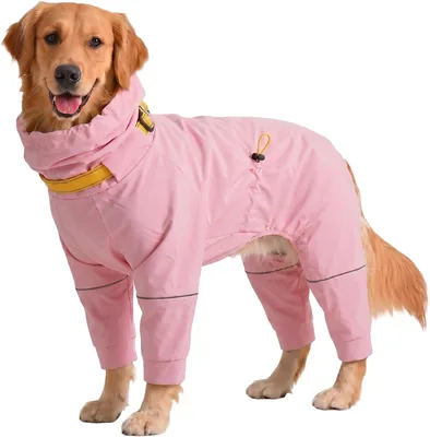 Kuoser Dog Raincoat Waterproof XL Pink Best Deal