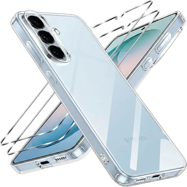 Coque ZhuoFan Samsung Galaxy S26 - 2 Verres Trempés + Protection Militaire, Transparent et Anti-choc