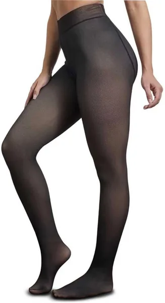 Meia Calça Térmica Translúcida Premium com Lã Peluciada Forrada 200g - Efeito Pele, Cintura Alta Modeladora, Resistente, Tam. Único - Best Deal